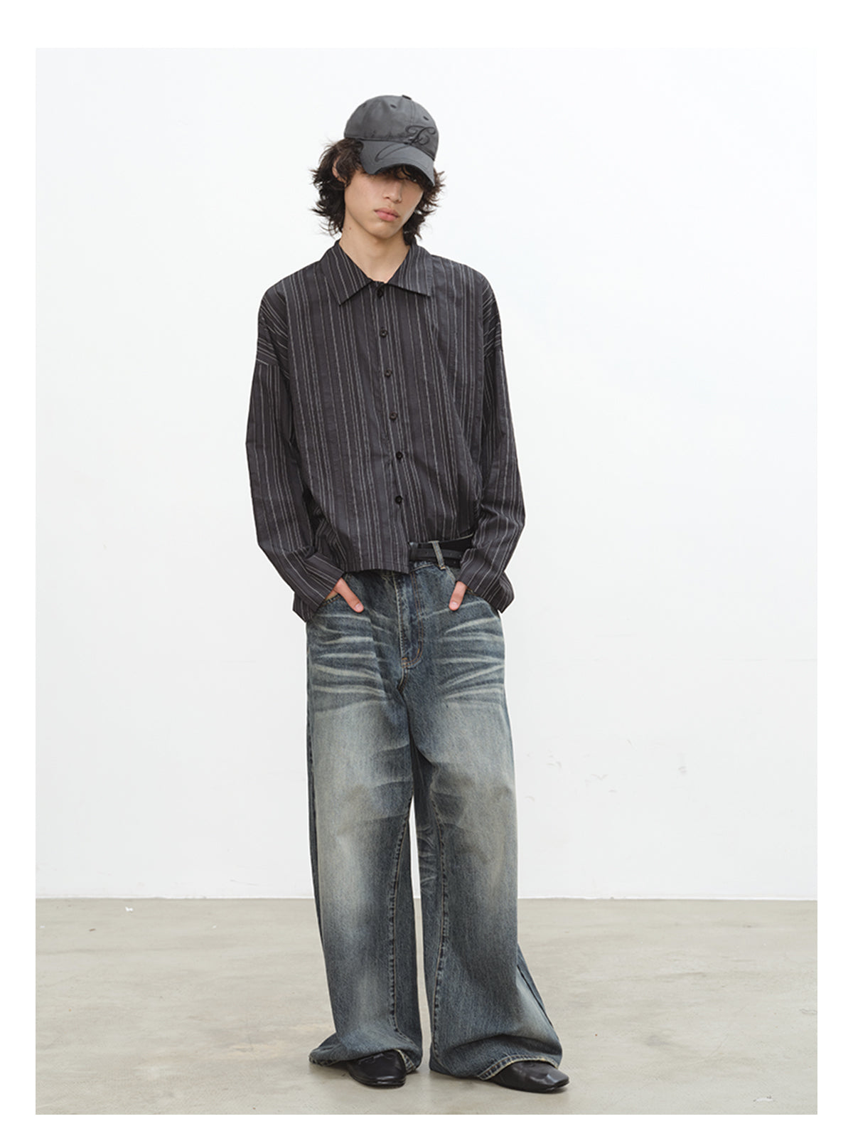 Drop-shoulder shirt