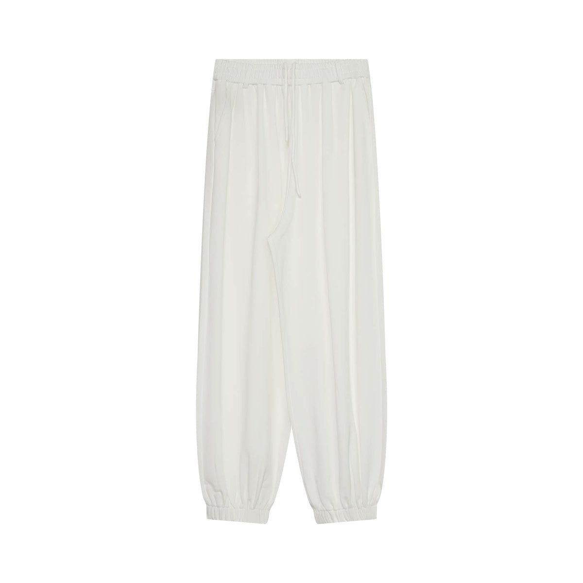 Solid Loose Fit Cuffed Sweatpants