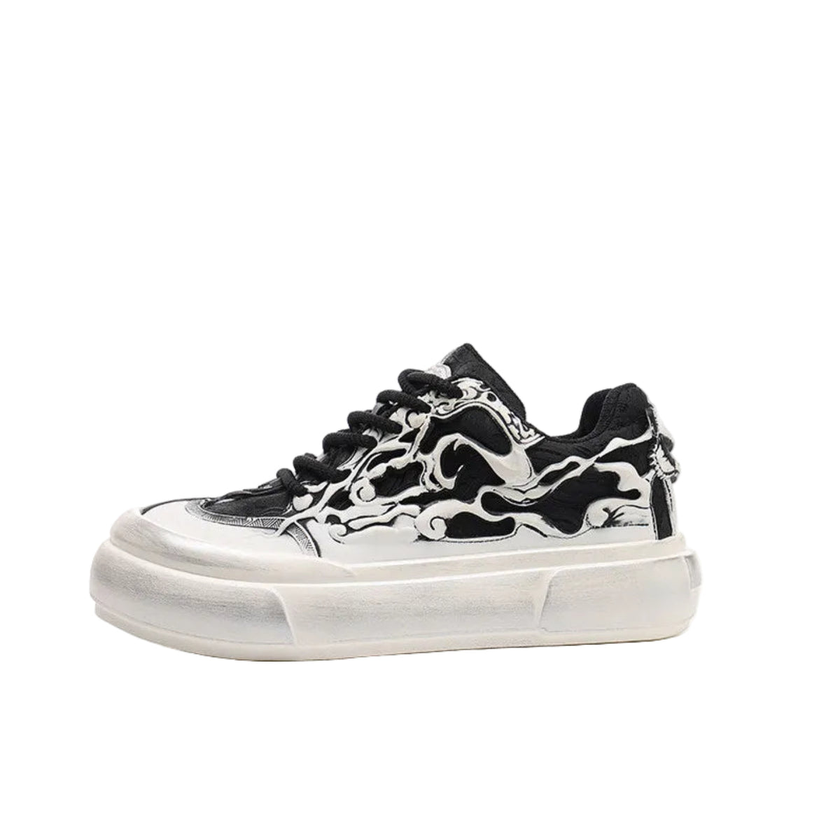 Panda Lace-Up Sneakers