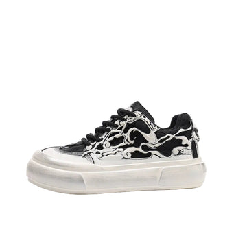 Panda Lace-Up Sneakers