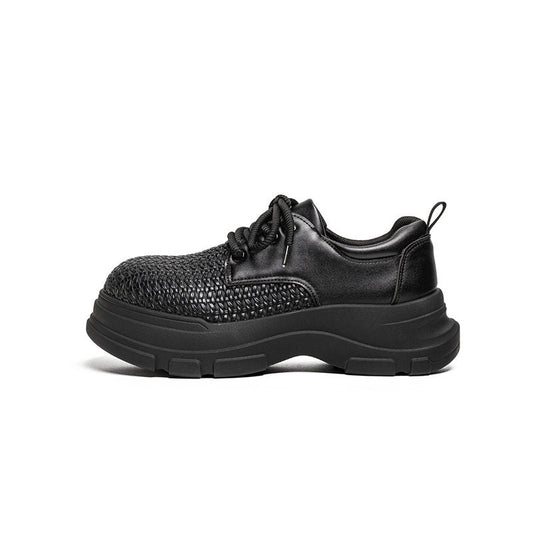Platform Round Toe Lace-Up Shoes WN23478