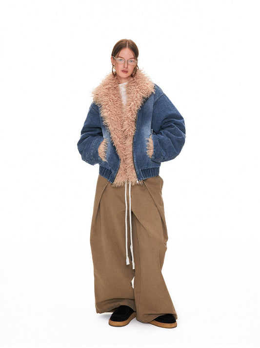 Washed Canvas Casual Pants