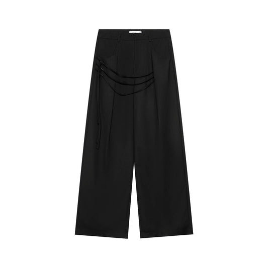 Drapey Pleated Wide Leg Trousers