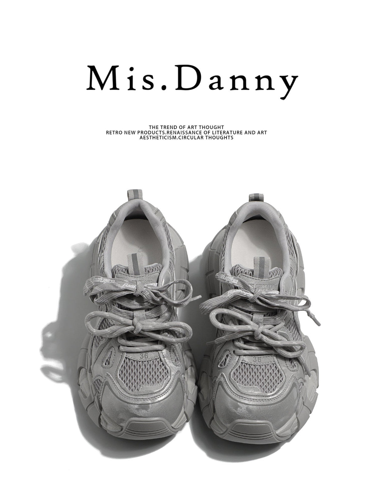 Platform Chunky Sole Lace-Up Sneakers