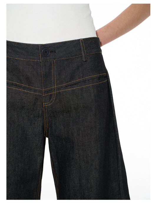 Wide & Low Rise Jeans