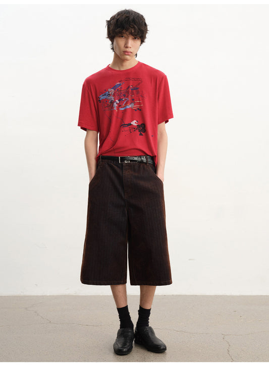 Lightweight and highly breathable printed T-shirt