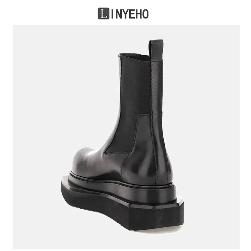 Round-Toe Short Boots