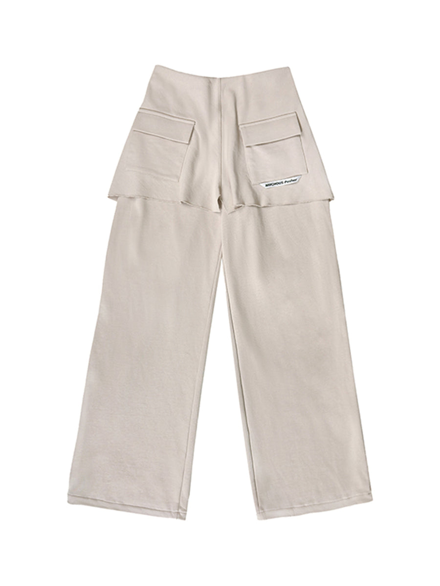 Layered Faux Skirt Cotton Sweatpants