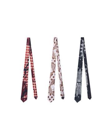 EMO Textured Contrast Woven Art Tie