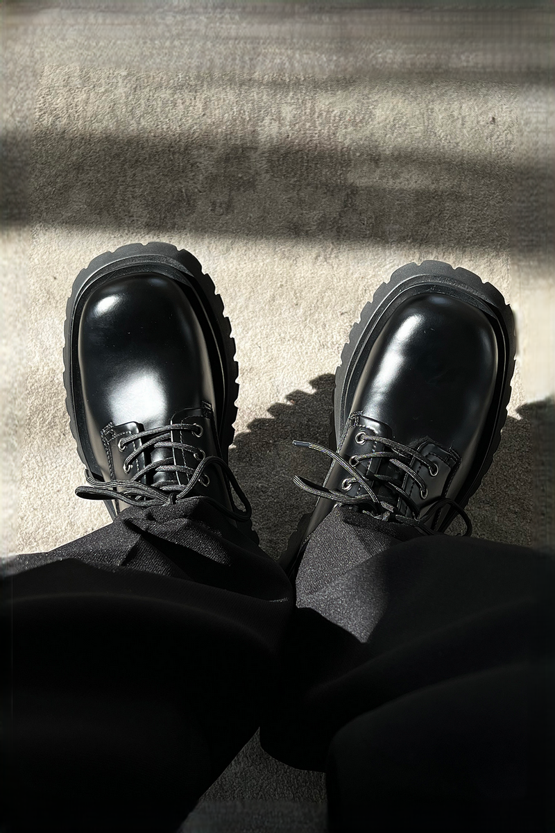 Chunky Platform Derby Shoes