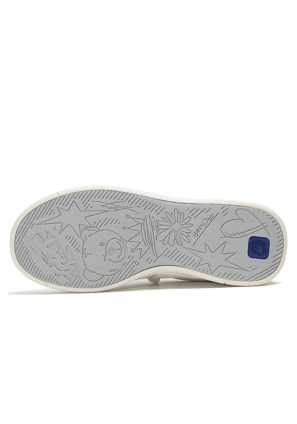 Solar-Applique Leather Court Sneakers