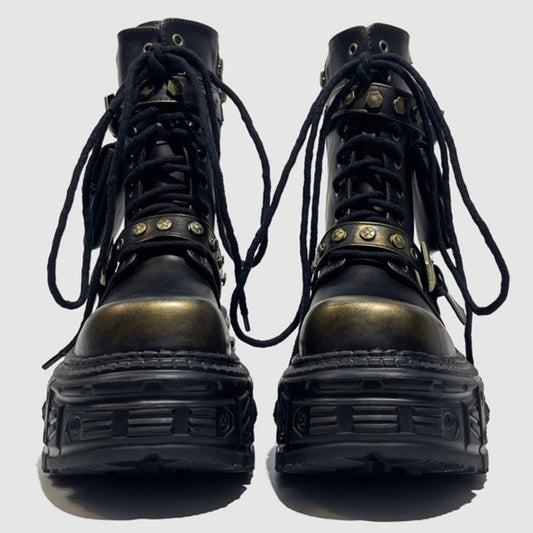Gold Classic Design Vintage Random Boots HL3116