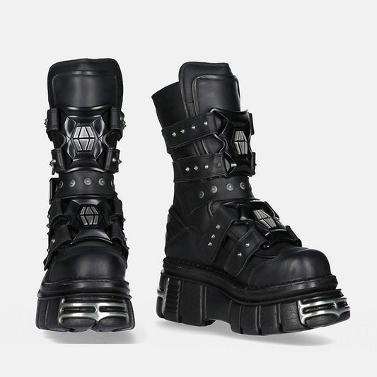 High-level gimmick punk street type boots HL3110