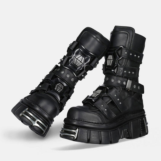 High-level gimmick punk street type boots HL3110
