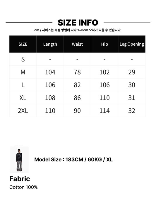 Starlight Embroidery Black Wide Pants