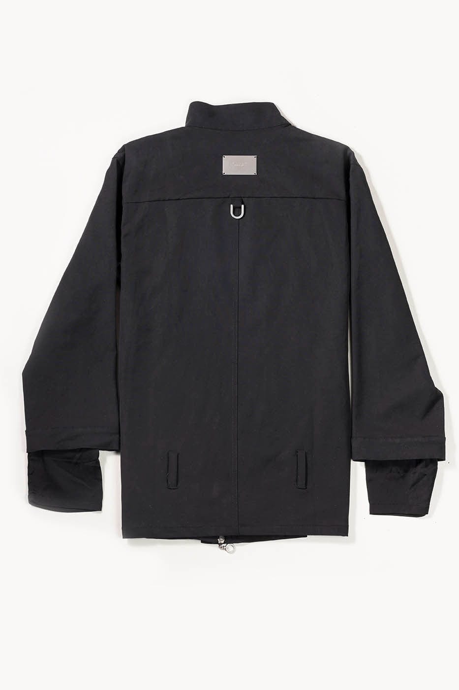 INSIDE OUT Asymmetrical Curved Zippered Jacket