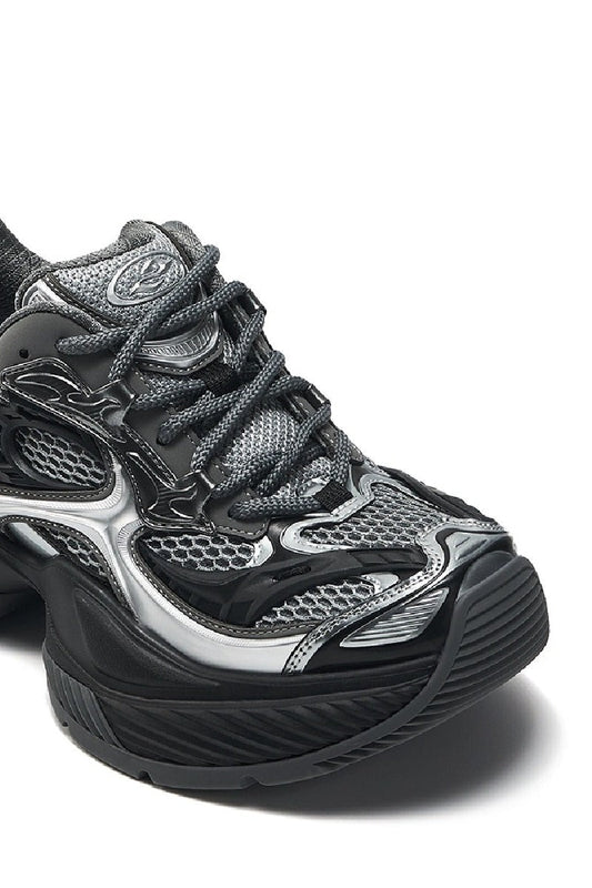 Scorpio Chunky Mesh Platform Sneakers