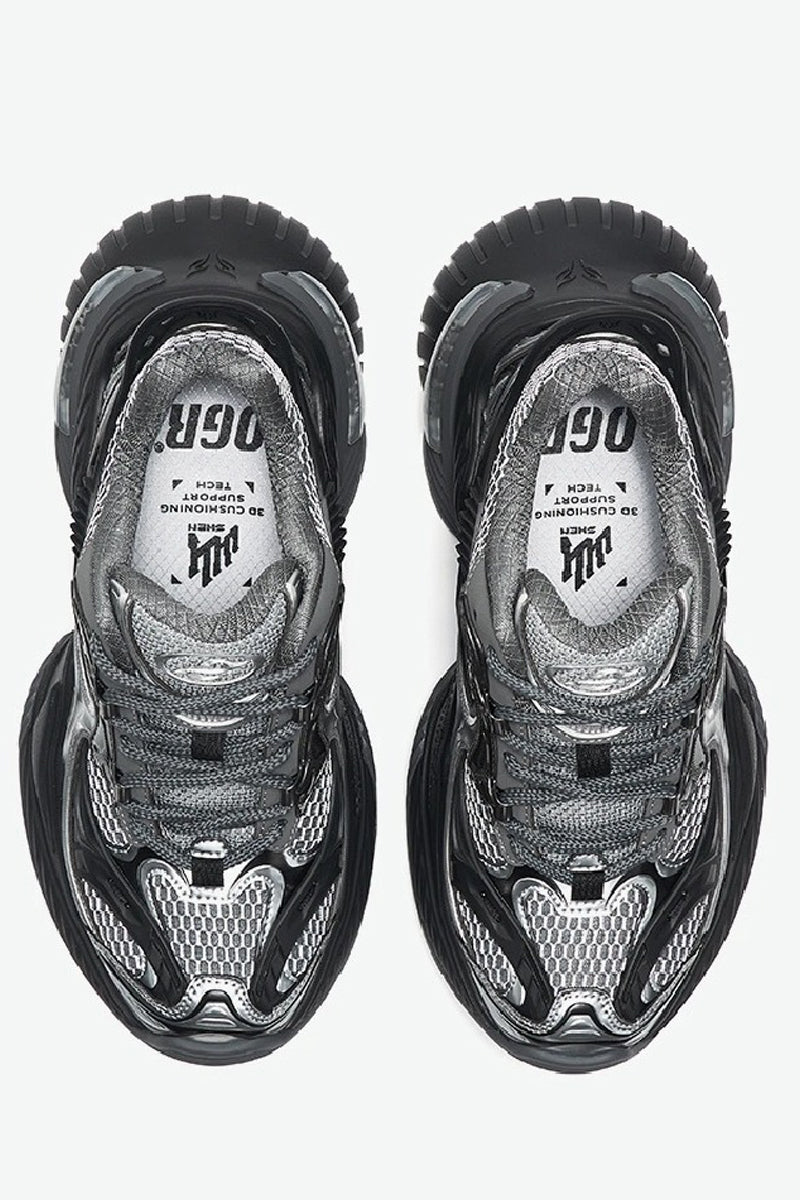 Scorpio Chunky Mesh Platform Sneakers