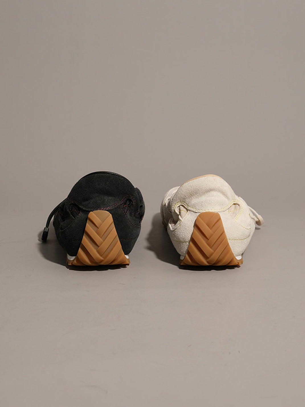 Paneled Nubuck Low-Profile Trainers