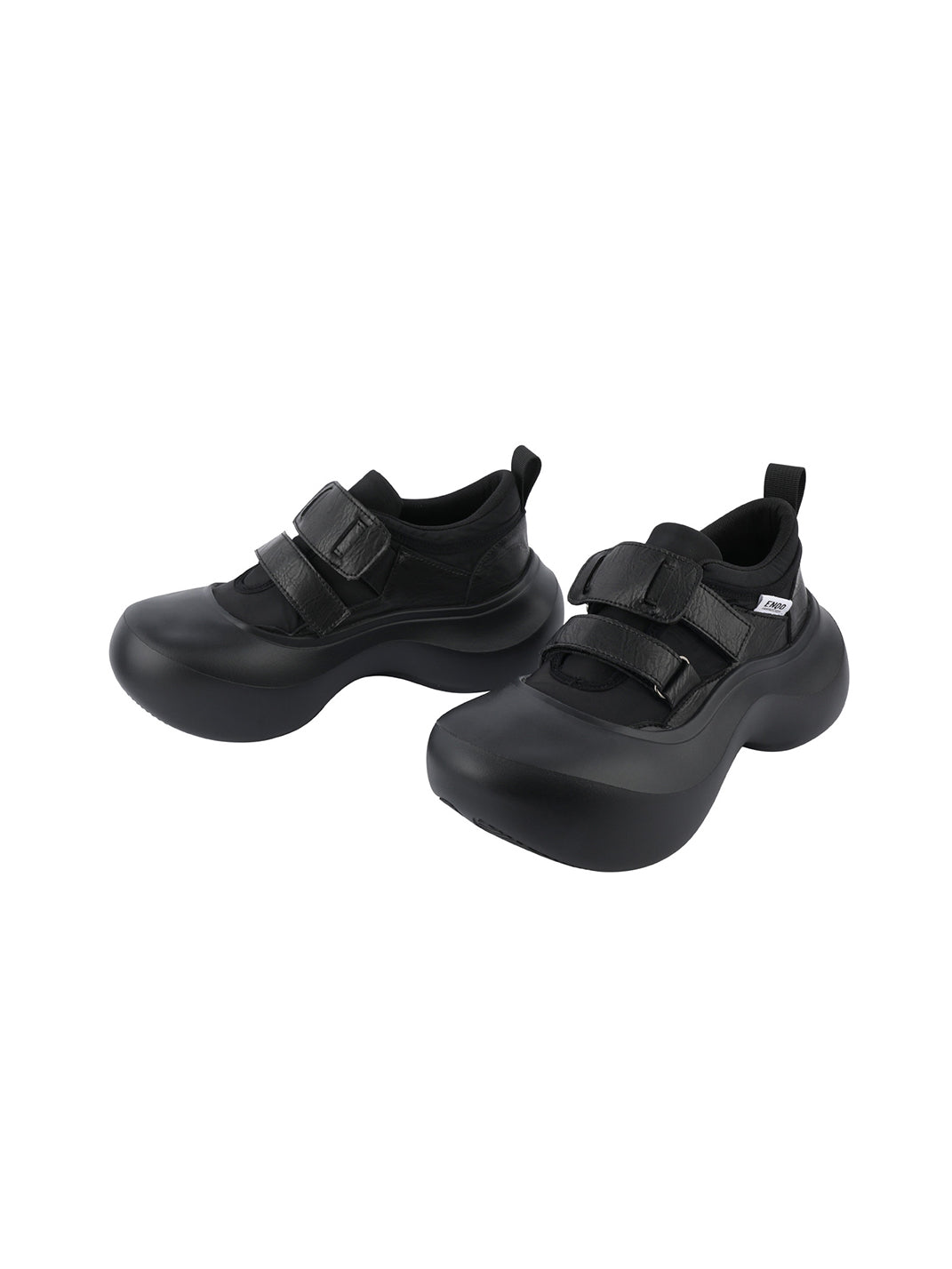 Triple-Strap Sculpted Platform Shoes