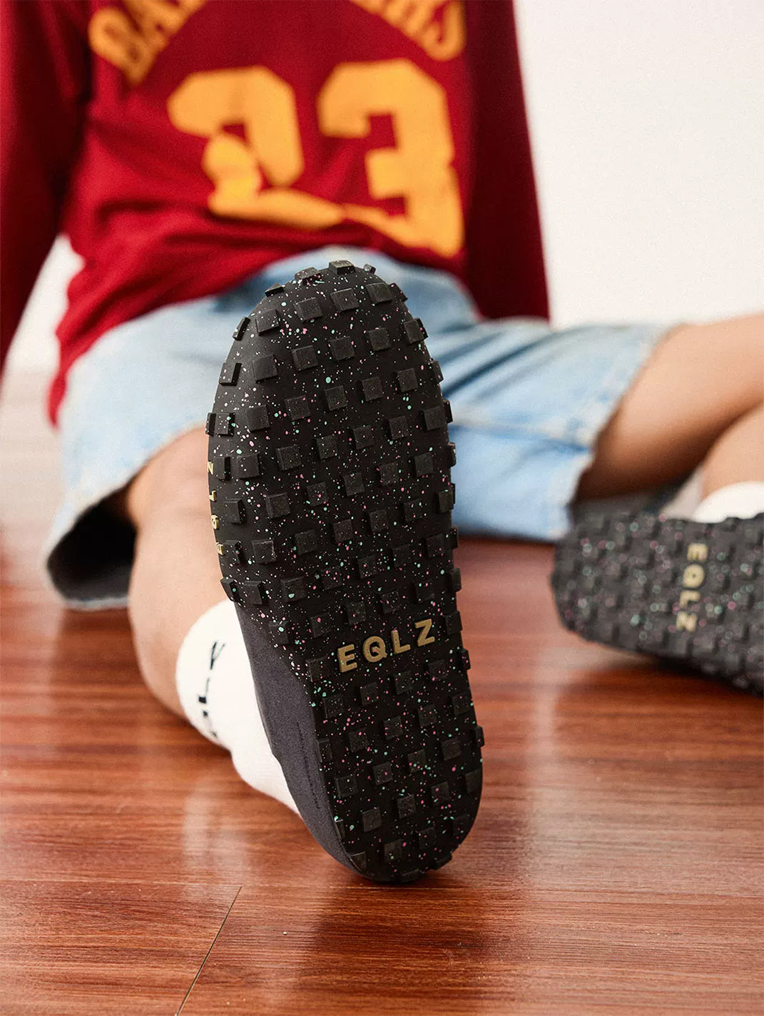 Perforated Wide-Fit Suede Support Mules