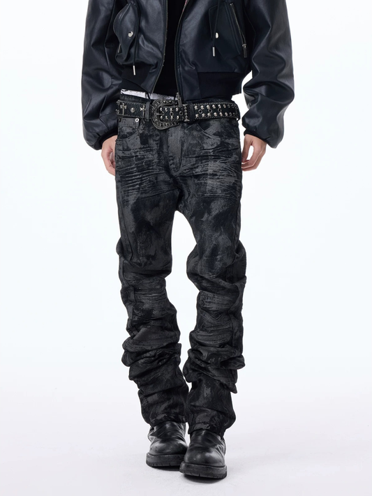 Glitter Skinny Slim Fit Black Jeans