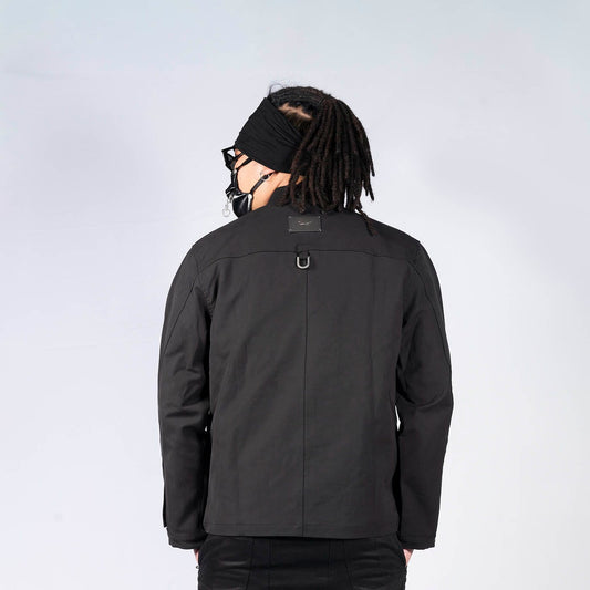 INSIDE OUT Arc Paneled Rivet Jacket