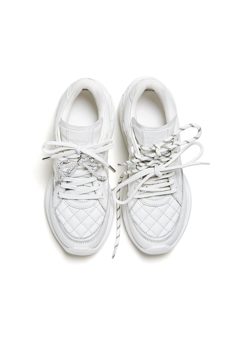 Quilted-Panel Low-Profile Sport Sneakers