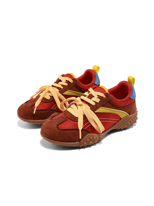 Vintage Colorblock Low-Profile Trainers