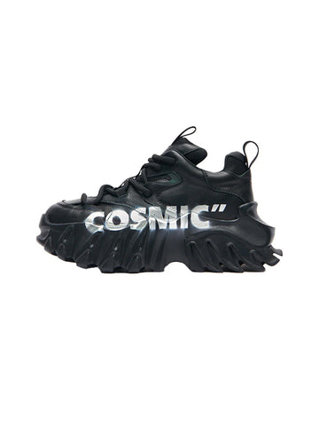 COSMIC Graphic Sculpted-Sole Platform Shoes