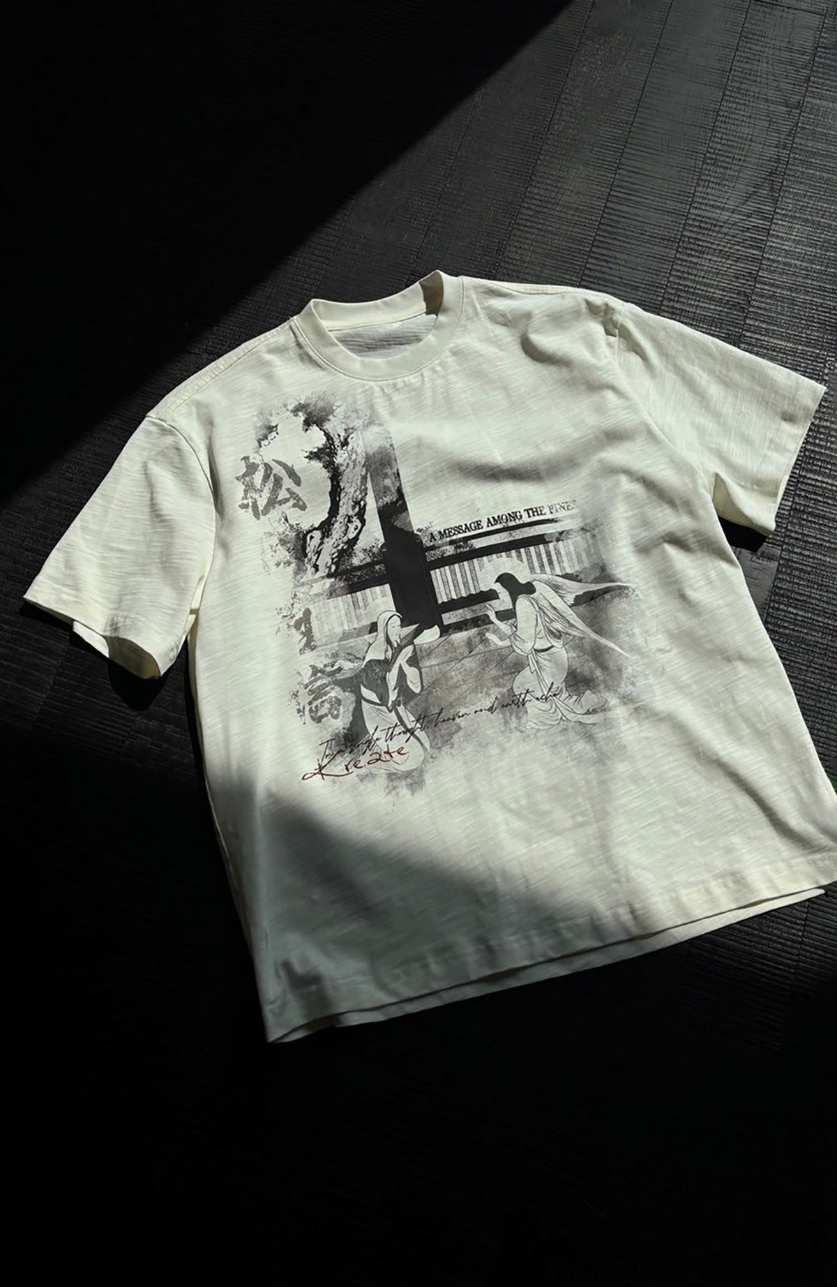 KREATE Bamboo Texture Graphic Tee