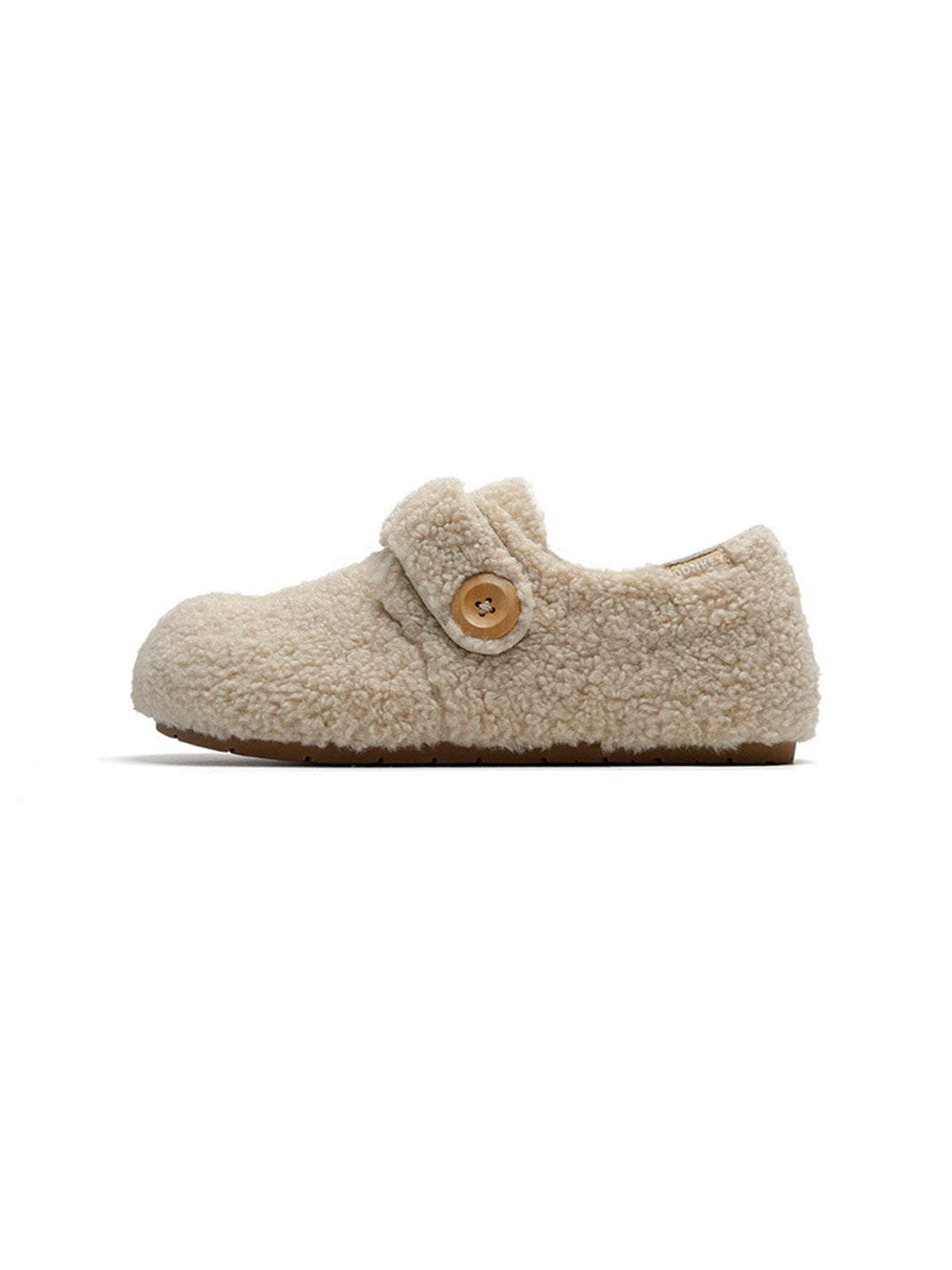 Leopard Faux-Fur Velcro Slip-On Shoes