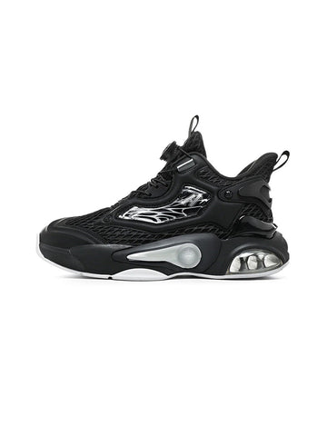 Black Air-Cushion Runner Sneakers