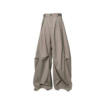 RELABEL Pleated Drape Wide-Leg Trousers