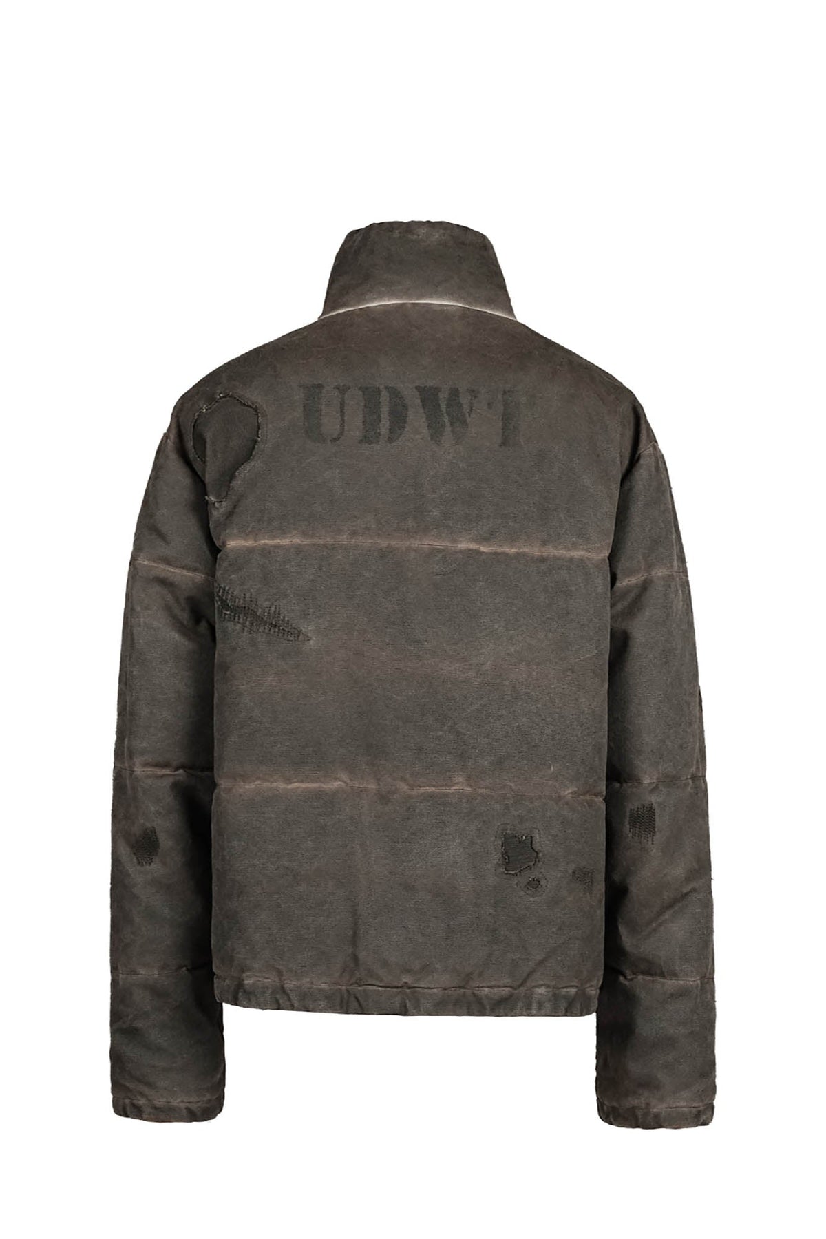 UNDERWATER Distressed Wanderer Patchwork Padded Jacket