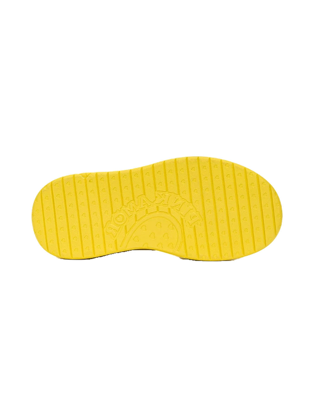 Cupid-Heart Monochrome Platform Sneakers
