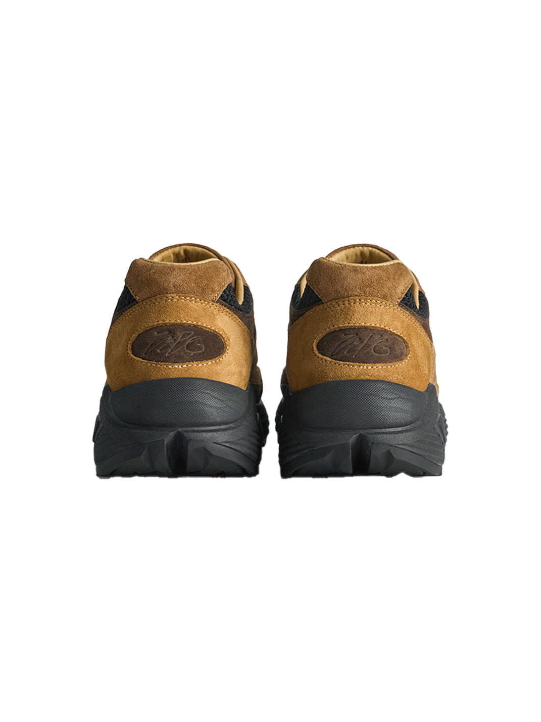 Distressed Suede Trail Runner Sneakers
