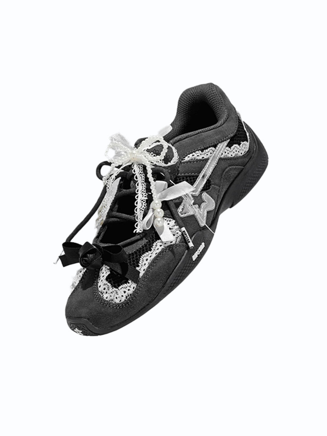 Pearl-Lace Ballet Runner Sneakers