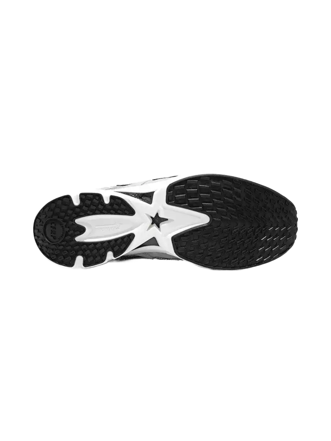Gray Carbon-Plate Platform Running Sneakers