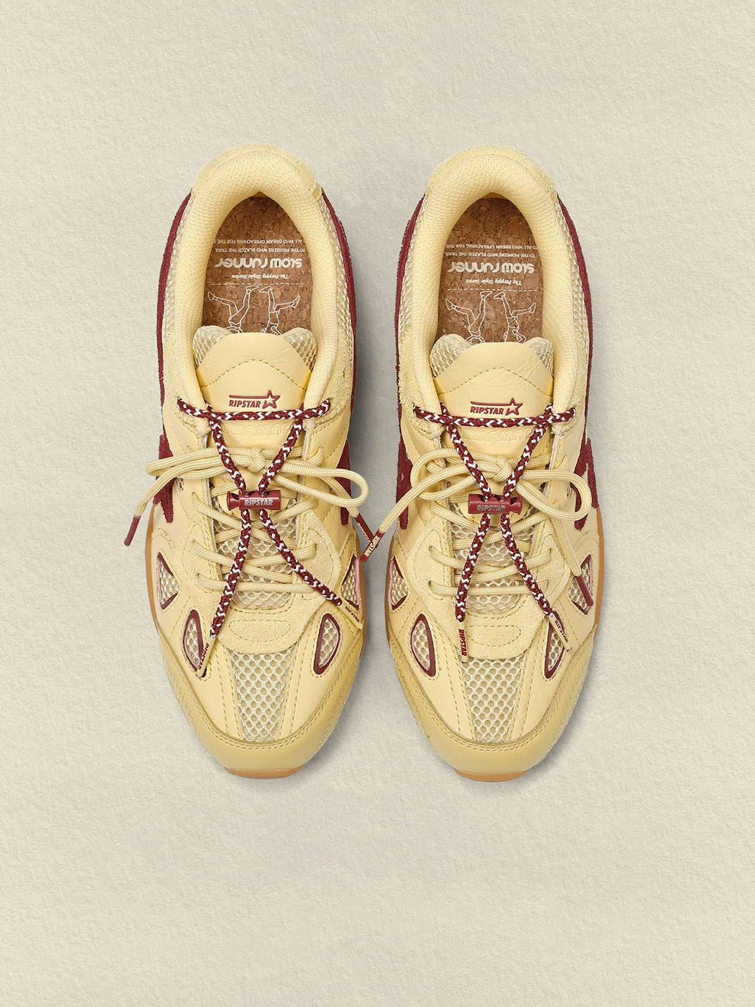 Cream Star Retro Running Sneakers