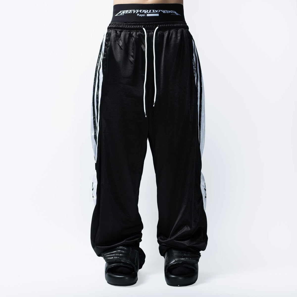 FVVO Wild Spirit Wolf Embroidered Pants