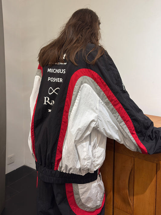 Racing Panel Padded Jacket Set