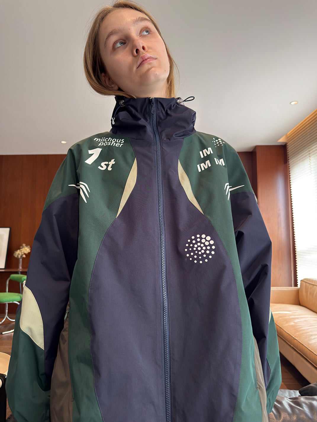 Racing Curve Panel Jacket & Pants Set