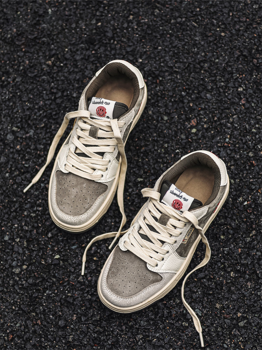 Worn-In Suede Leather Sneakers