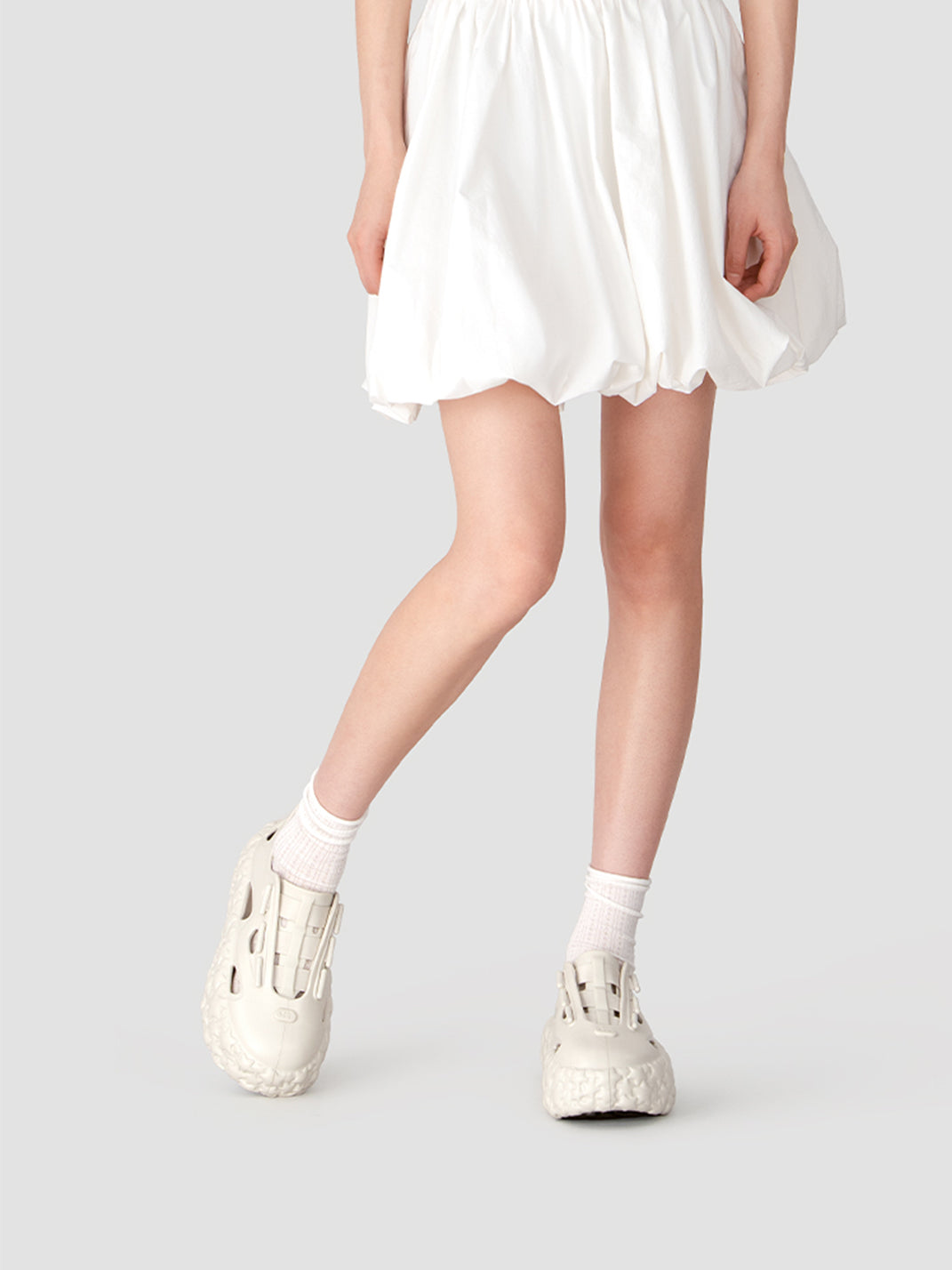 Beige Lightweight Star Platform Sandals