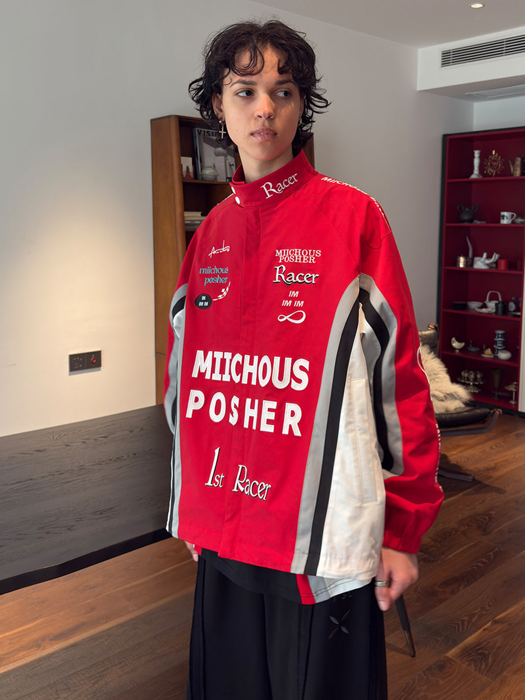 Fully Embroidered Racing Padded Jacket