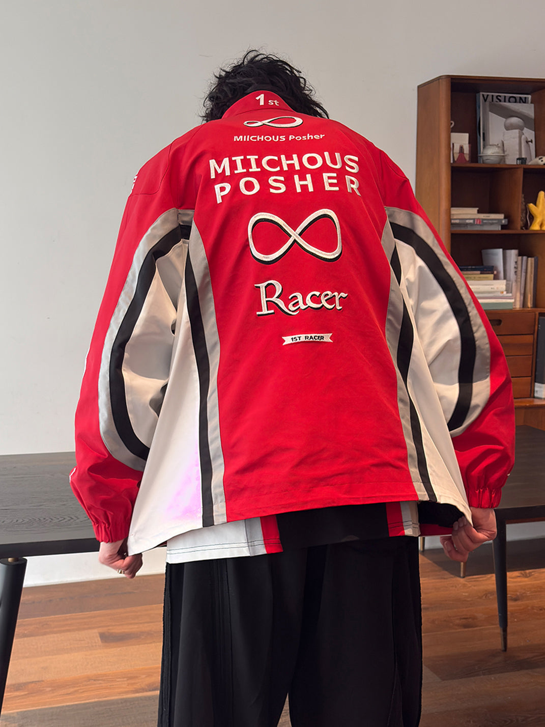 Fully Embroidered Racing Padded Jacket