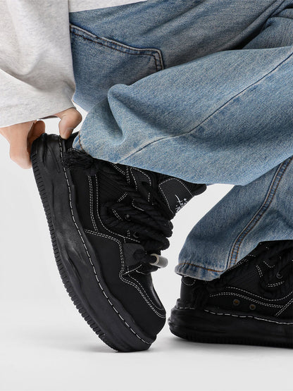 7CM Wavy Platform Sneakers