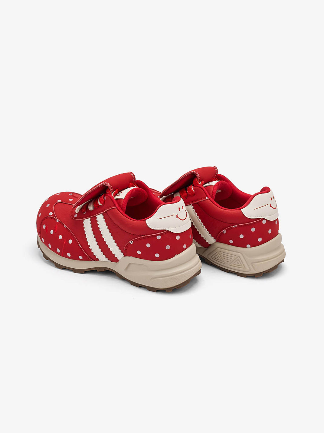 Black Mushroom Polka-Dot Casual Sneakers