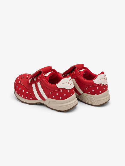 Black Mushroom Polka-Dot Casual Sneakers